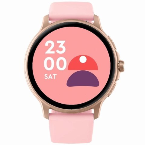 Smartwatch Damski GRAVITY GT12-3 Różowy Pasek Silikonowy + Bransoleta Różowe Złoto Gravity