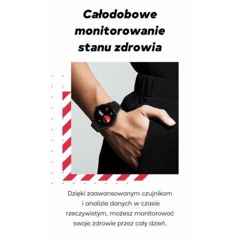 Smartwatch Damski GRAVITY GT12-3 Różowy Pasek Silikonowy + Bransoleta Różowe Złoto Gravity