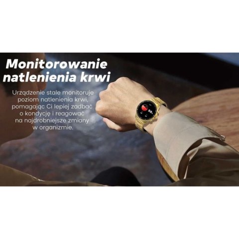 Smartwatch Męski GRAVITY GT16-2 Black / Czarna Bransoleta Gravity