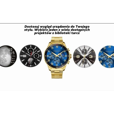 Smartwatch Męski GRAVITY GT16-2 Black / Czarna Bransoleta Gravity