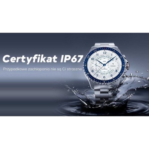 Smartwatch Męski GRAVITY GT16-2 Black / Czarna Bransoleta Gravity