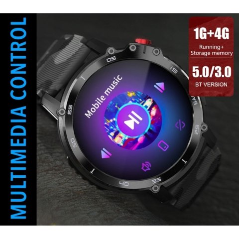 Smartwatch Męski RUBICON RNCF08 Black/Moro SMARUB232 RUBICON