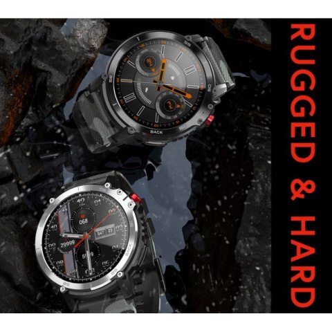 Smartwatch Męski RUBICON RNCF08 Black/Moro SMARUB232 RUBICON