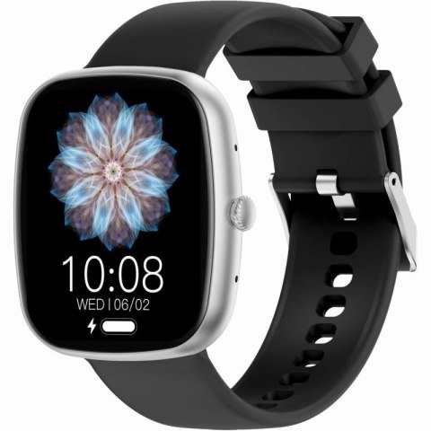 Smartwatch Damski GRAVITY GT18-5 Czarny Pasek Silikonowy + Szary Pasek Gravity