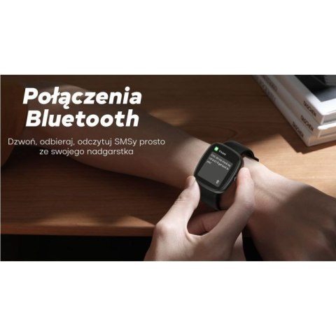 Smartwatch Damski GRAVITY GT18-7 Beżowy Pasek Silikonowy + Czarny Pasek Gravity