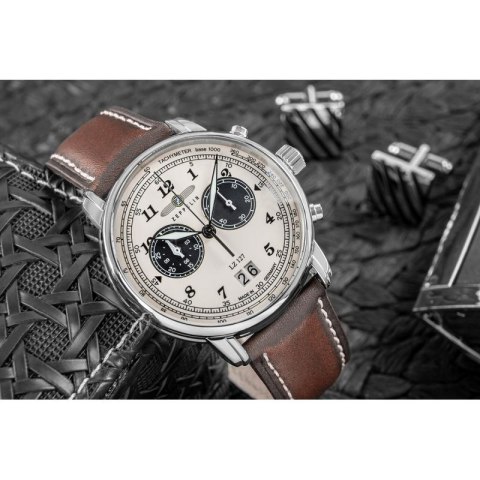 Zegarek Męski ZEPPELIN Graf Chronograph LZ 127 + BOX Zeppelin