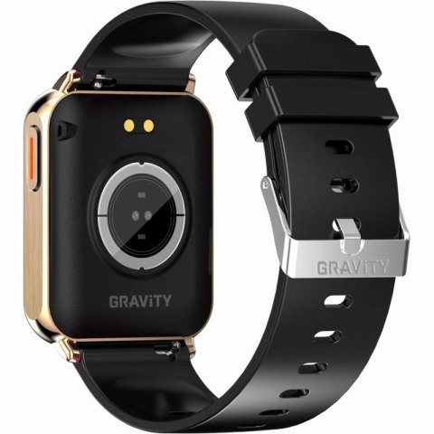 Smartwatch Gravity Różowe Złoto Czarny 2 Paski GT17-5 Gravity