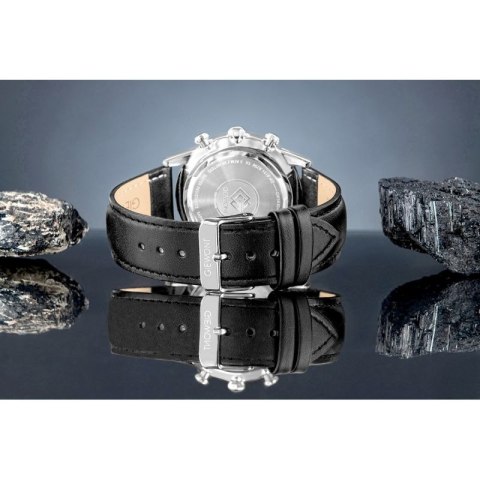 Zegarek Męski Giewont Chronograph Sapphire Czarno Niebieski GW5630-A3 Giewont