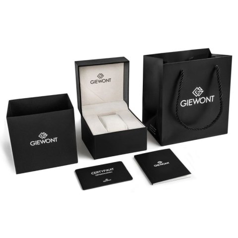 Zegarek Męski Giewont Chronograph Sapphire Czarno Srebrny GW5630-A2 Giewont