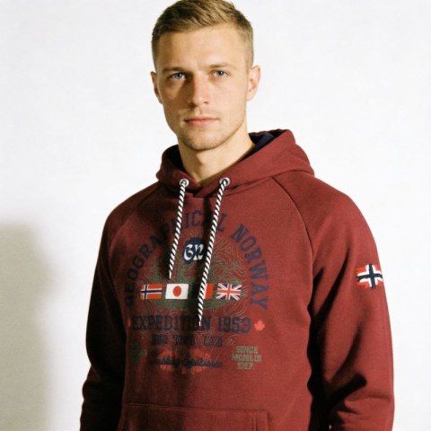 Bluza Geographical Norway DB 100 M WZ3006H/GN-Burgundy