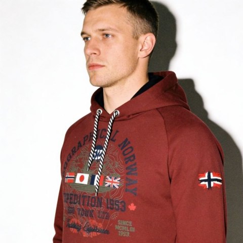 Bluza Geographical Norway DB 100 M WZ3006H/GN-Burgundy