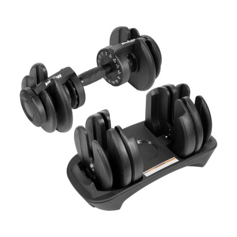Hantel żeliwny regulowany automat 24 kg REBEL ACTIVE