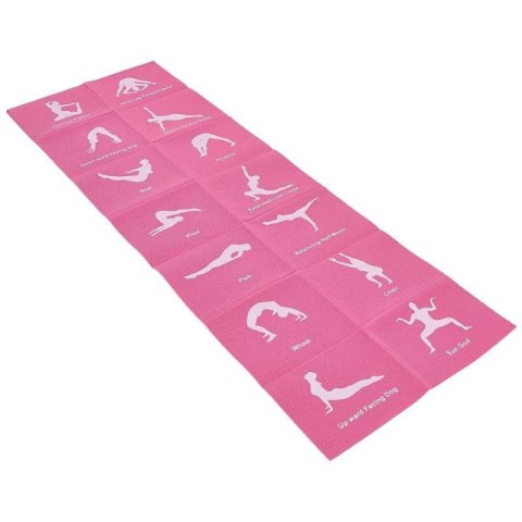 MATA DO JOGI SKŁADANA 1700x600x5MM RÓŻOWA ENERO FIT Enero