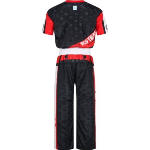 Strój do kickboxingu TOP TEN "Urban Arts" czarno-czerwony (WAKO APPROVED new) TOP TEN