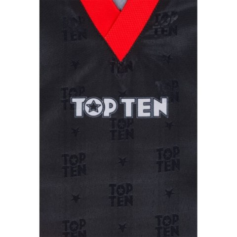 Strój do kickboxingu TOP TEN "Urban Arts" czarno-czerwony (WAKO APPROVED new) TOP TEN
