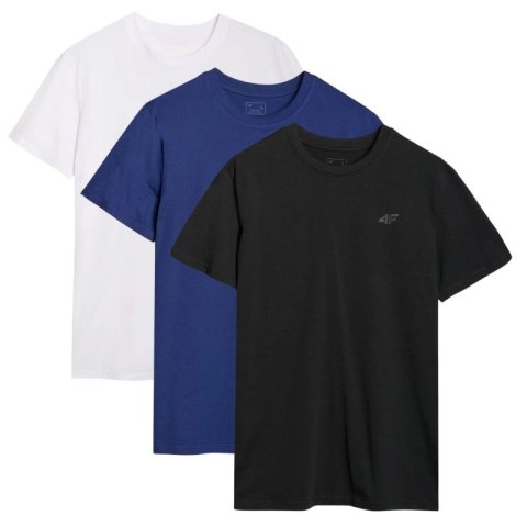 T-shirt męski (ZESTAW KOSZULEK 3 SZT.) 4F 3P-SS-4FWMM00TTSHM2256-92S 3PAK 4f