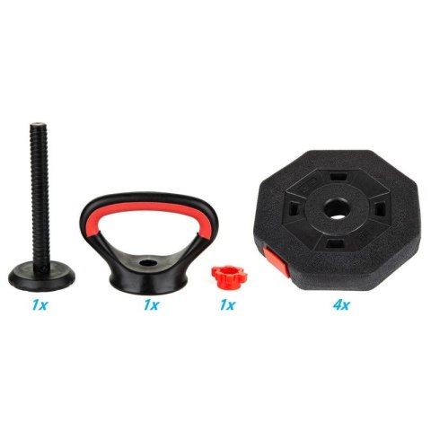 HANTLA KOMPOZYTOWA KETTLEBELL 10KG (4x2,5KG) EB FIT EB FIT