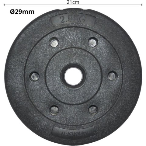 OBCIĄŻENIE BETONOWE 2,5 KG ENERO FIT fi29MM Enero