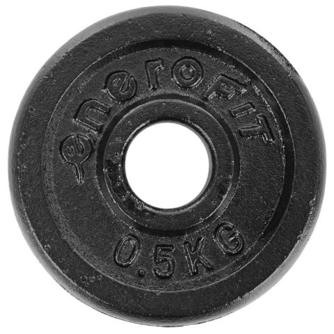 OBCIĄŻENIE ŻELIWNE CZARNE 0,5 KG ENERO FIT fi26,5 Enero
