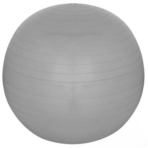 PIŁKA GIMNASTYCZNA DO ĆWICZEŃ FITNESS 55CM ANTIBURST SZARA