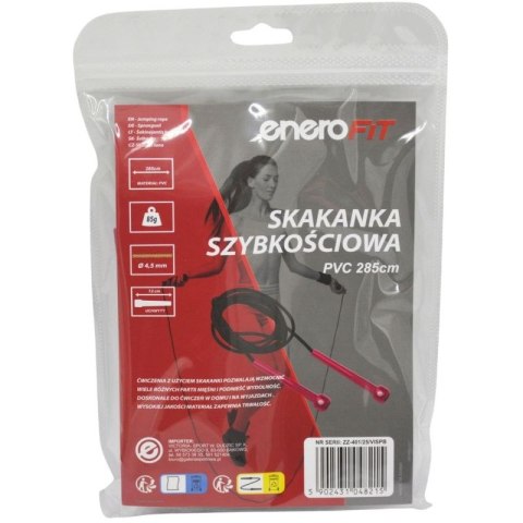 SKAKANKA SZYBKOŚCIOWA PVC 285CM RÓŻOWA ENERO FIT Enero