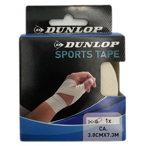 TAŚMA TEJP TAPE SPORTOWA KINESIOLOGICZNA 7,3Mx3,8CM DUNLOP BIAŁA Dunlop