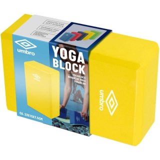 BLOK KOSTKA DO ĆWICZEŃ JOGA PILATES FITNESS UMBRO ŻÓŁTY Umbro