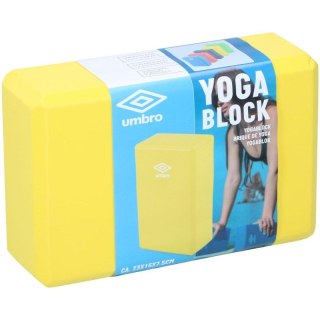 BLOK KOSTKA DO ĆWICZEŃ JOGA PILATES FITNESS UMBRO ŻÓŁTY Umbro