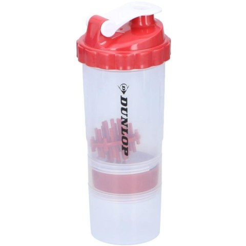 SHAKER KOKTAJLI DO ODŻYWEK BIDON 550ML DUNLOP CZERWONY Dunlop