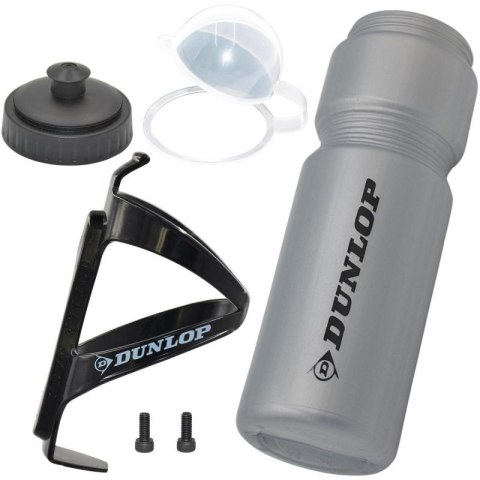 BIDON ROWEROWY DUNLOP 750ML Z KOSZYKIEM SREBRNY Dunlop