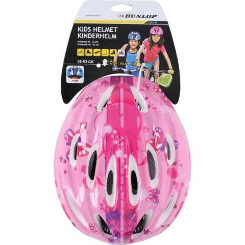 KASK ROWEROWY DZIECIĘCY REGULOWANY DUNLOP R. (48-52CM ) PINK Dunlop