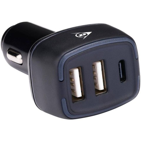 ŁADOWARKA SAMOCHODOWA MULTI 2x USB A + USB C DUNLOP Dunlop