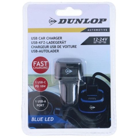 ŁADOWARKA SAMOCHODOWA MULTI USB A + USB C DUNLOP Dunlop