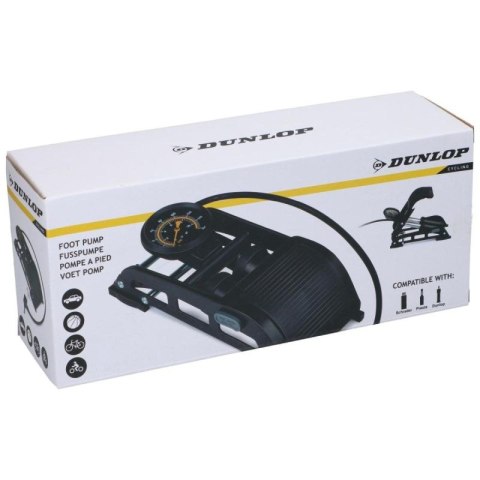 POMPKA NOŻNA 2 TŁOKOWA Z MANOMETREM ROWER SAMOCHÓD PIŁKA DUNLOP Dunlop
