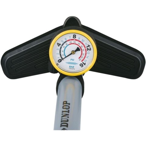 POMPKA WARSZTATOWO ROWEROWA DUNLOP 230Psi (16Bar) Z MANOMETREM SZARA Dunlop