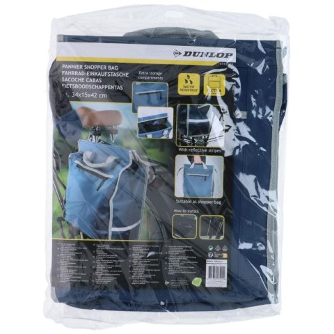 TORBA SAKWA ROWEROWA NA ZAKUPY TYLNIA BAGAŻNIK 20L DUNLOP Dunlop