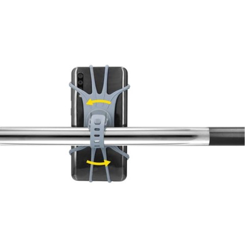 UCHWYT ROWEROWY SILIKONOWY NA TELEFON DUNLOP OBRACANY 360 SZARY Dunlop