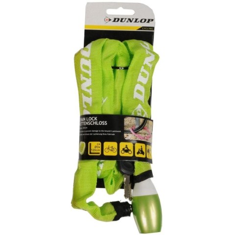 ZAPIĘCIE ROWEROWE DUNLOP ŁAŃCUCH NA ZAMEK DŁ.120CM - ZIELONY Dunlop