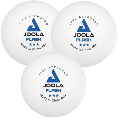 PIŁECZKI DO TENISA STOŁOWEGO JOOLA FLASH 3SZT BIAŁE Joola
