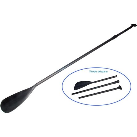 ZESTAW - DESKA SUP 135KG DMUCHANA ENERO 300x76x15CM BLACK Enero