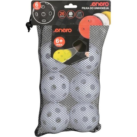 PIŁKA UNIHOC MECZOWA BIAŁA ENERO 6SZT Enero