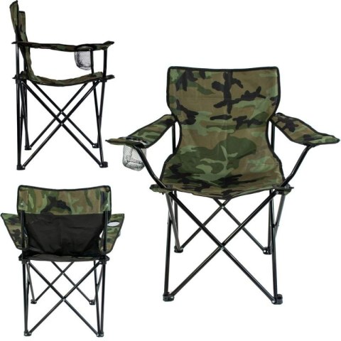 KRZESŁO TURYSTYCZNE SKŁADANE 50X50X80CM CAMUFLAGE ENERO CAMP Enero