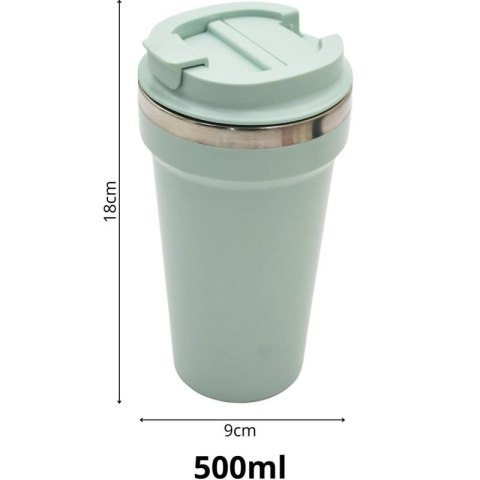 KUBEK TERMICZNY TURYSTYCZNY EXCELLENT HOUSEWARE 500L - ZIELONY Excellent houseware