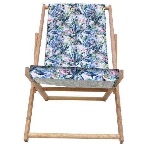 LEŻAK DREWNIANY CLASSIC BLUE FLOWERS