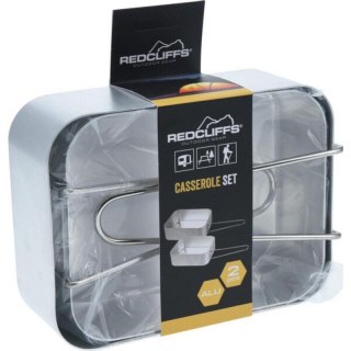 MENAŻKA MISKI TURYSTYCZNE DO ZAPIEKANIA CASSEROLE 2SZT. ALUMINIUM REDCLIFFS Redcliffs