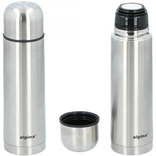 TERMOS TERMICZNY TURYSTYCZNY ALPINA 480ML SREBRNY Alpina