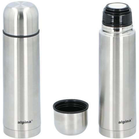 TERMOS TERMICZNY TURYSTYCZNY ALPINA 480ML SREBRNY Alpina