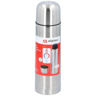 TERMOS TERMICZNY TURYSTYCZNY ALPINA 750ML SREBRNY Alpina