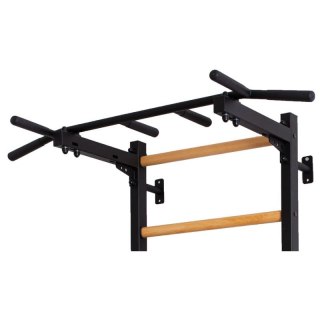 DRABINKA GIMNASTYCZNA DREWNIANO METALOWA Z METALOWYM DRĄŻKIEM BENCHK 721B Benchk