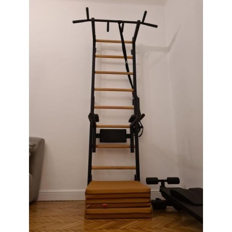 MATERAC GIMNASTYCZNY SKŁADANY BRĄZOWY 180CM BENCHK Benchk